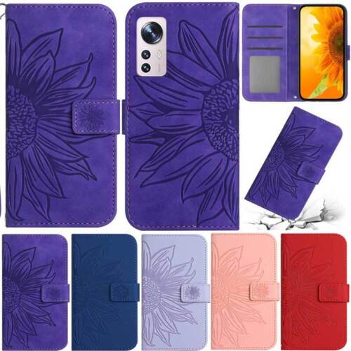 Sunflower Wallet Leather Flip Cover Case For Xiaomi Redmi A1 13C 12C Note 12 4G - Picture 1 of 57