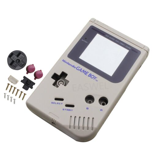 For NINTENDO GAME BOY CLASSIC DMG-01 HOUSING GREY SHELL CASING COMPLETE KIT - Picture 1 of 1