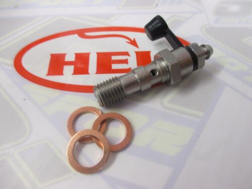 HEL Stainless Steel Double Banjo Bolt with Bleed Nipple Motorcycle M10 x 1.00 - 第 1/1 張圖片