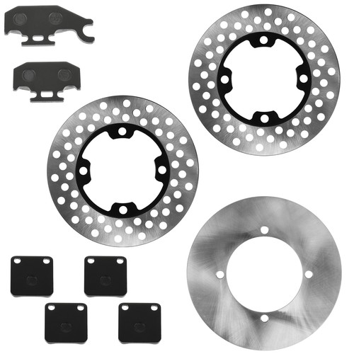 Front / Rear Brake Disc Rotor and Brake Pads For Yamaha Grizzly 450 YFM450 2007 - Afbeelding 6 van 7