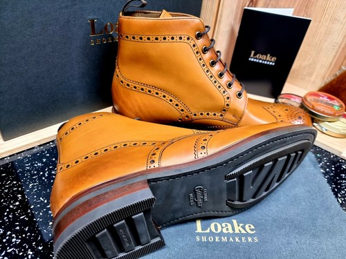 Mens Tan Bedale Calf Brogue Boot UK 
