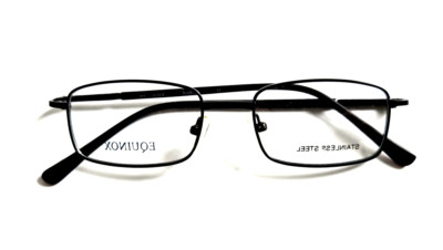 EQUINOX EQ210 BLACK NEW AUTHENTIC UNISEX FULL RIM EYEGLASSES FRAMES 47-17-135