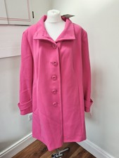 Brand New Savoir Coat Jacket Pink Size 22 With Tags 