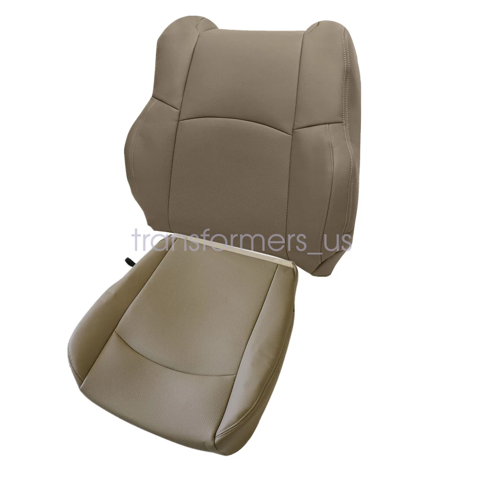 For Dodge Ram 1500 2500 Laramie 2009-2012 Driver Bottom & Top Seat Cover Tan - Image 4 of 4