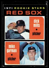 1971 Topps 1971 Rookie Stars (Dick Mills / Mike Garman) #512 RC Boston Red Sox