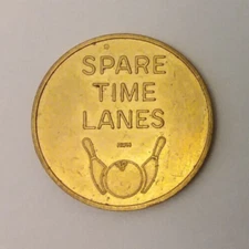 Spare Time Lanes Arcade Game Token 24mm