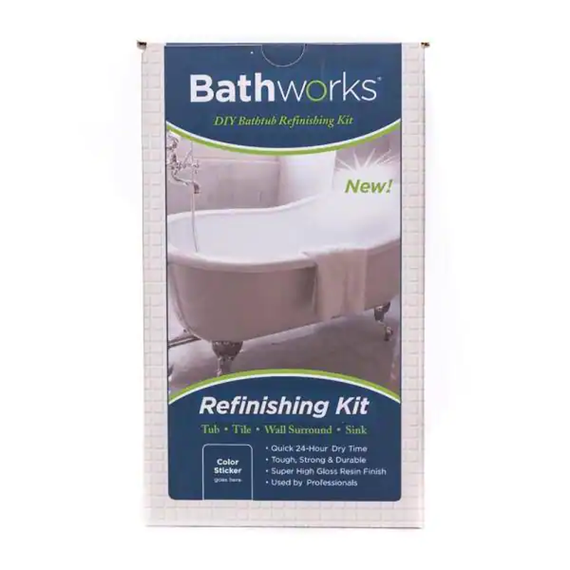 Bathworks Diy Bathtub & Tile Refinishing Paint Kit 20 Oz High Gloss