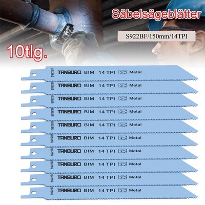 10x Säbelsägeblatt Säbelsäge Recipro Sägeblatter Metall Sägeblatt Für Säbelsäg