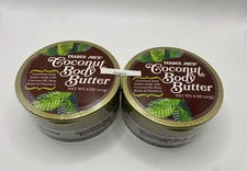 New 2 Jars Trader Joe's Body Butter With Coconut Oil & Shea Butter Total 16oz