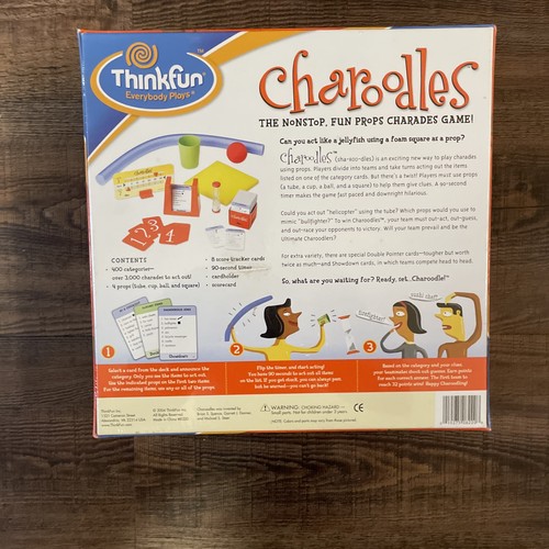 Charoodles The Nonstop Fun Props Charades Party Game by ThinkFun (2004) Ages 10+ - Picture 5 of 5