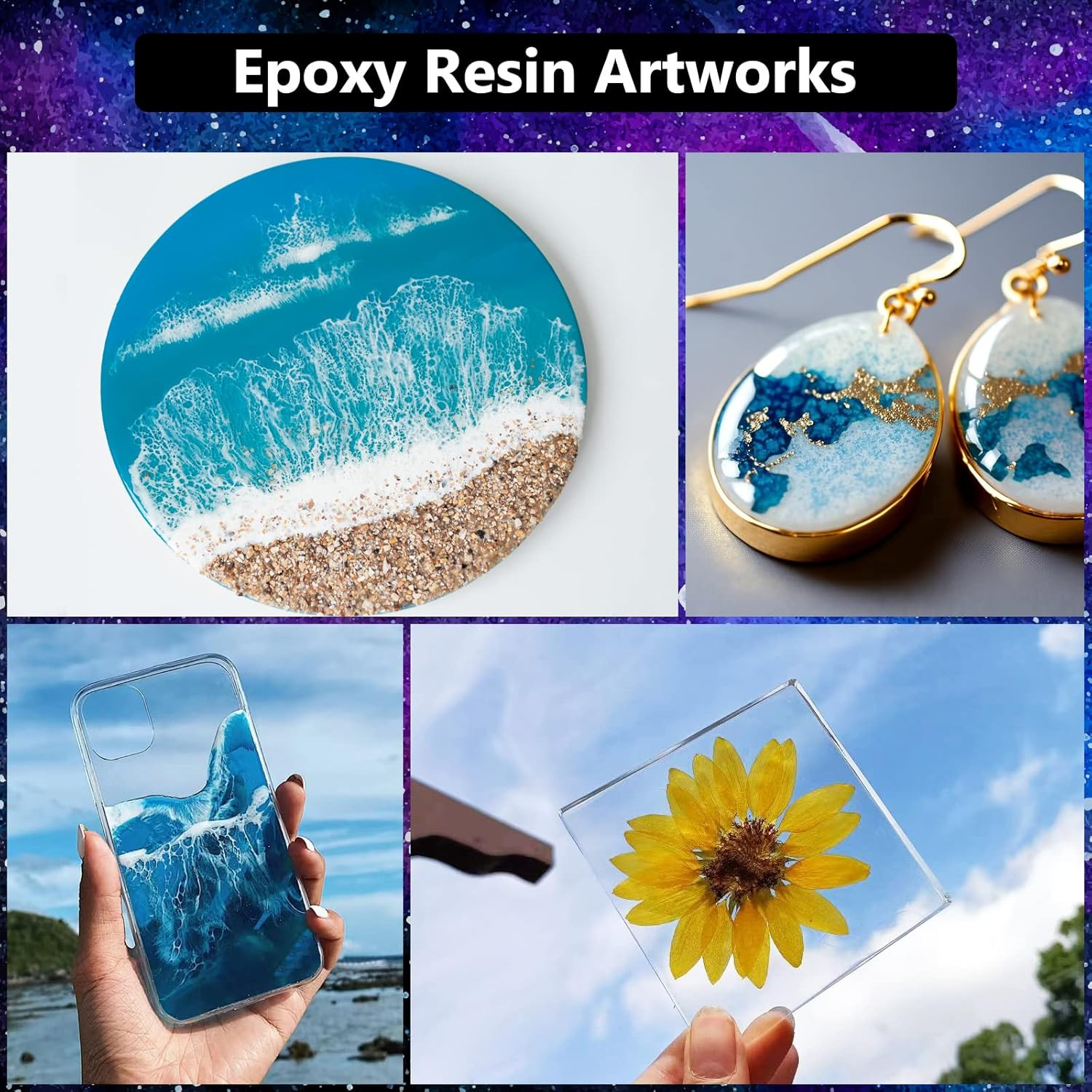 KISREL Epoxy Resin 32OZ - Crystal Clear Epoxy Resin Kit - No Yellowing No Bubble
