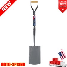 Digging Spade Garden Shovels Carbon Steel Long Lipped Socket Weather Resistant