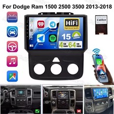 For Dodge Ram 1500 2500 3500 2013-2018 Carplay Car Stereo Radio GPS Android 15