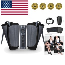Leg Massager for Circulation and Pain Relief, Air Compression Calf Massager w...