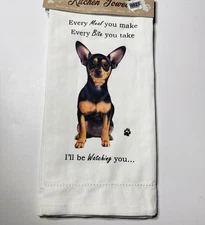 Chihuahua Dog Kitchen Towel Funny Quote Cotton 18"x26"