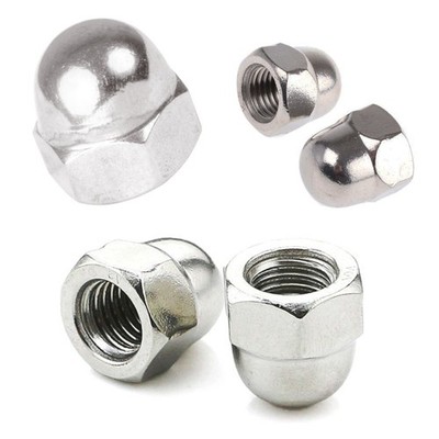 KUPPELMUTTER A2 Edelstahl Sechskant Eichel Hutmuttern M3 M4 M5 M6 M8 M10 M12 DIN1587