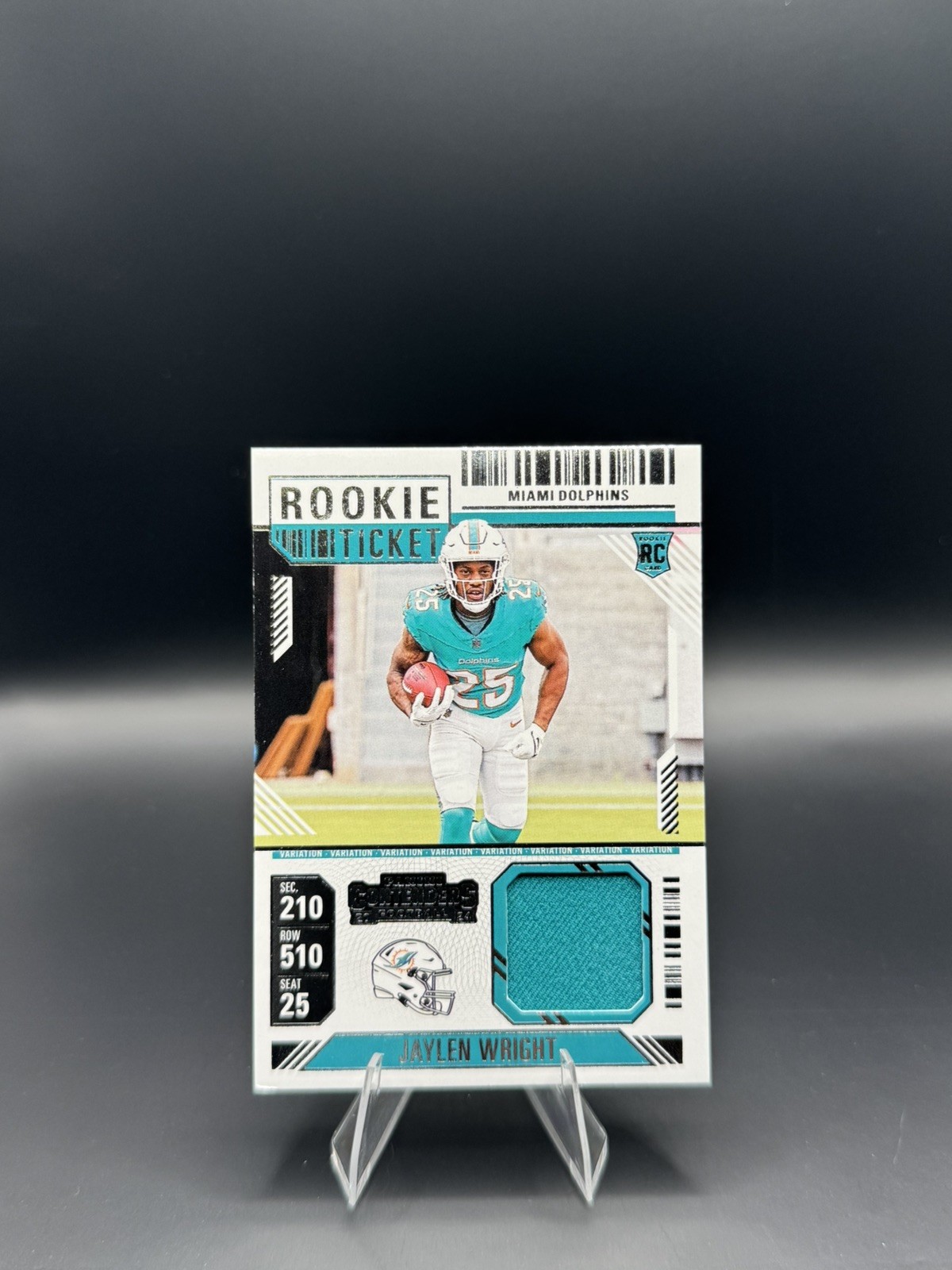 Jaylen Wright Panini Contenders Rookie Ticket Swatches #RTSJWT Base