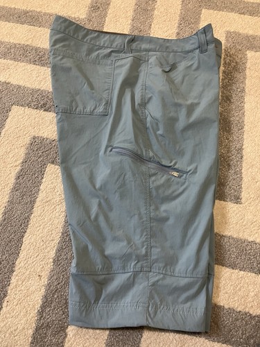 -Cute- ORVIS Womens Sz. 12 Blue Outdoor Hiking Bermuda Long Shorts Nylon Stretch - Picture 10 of 10