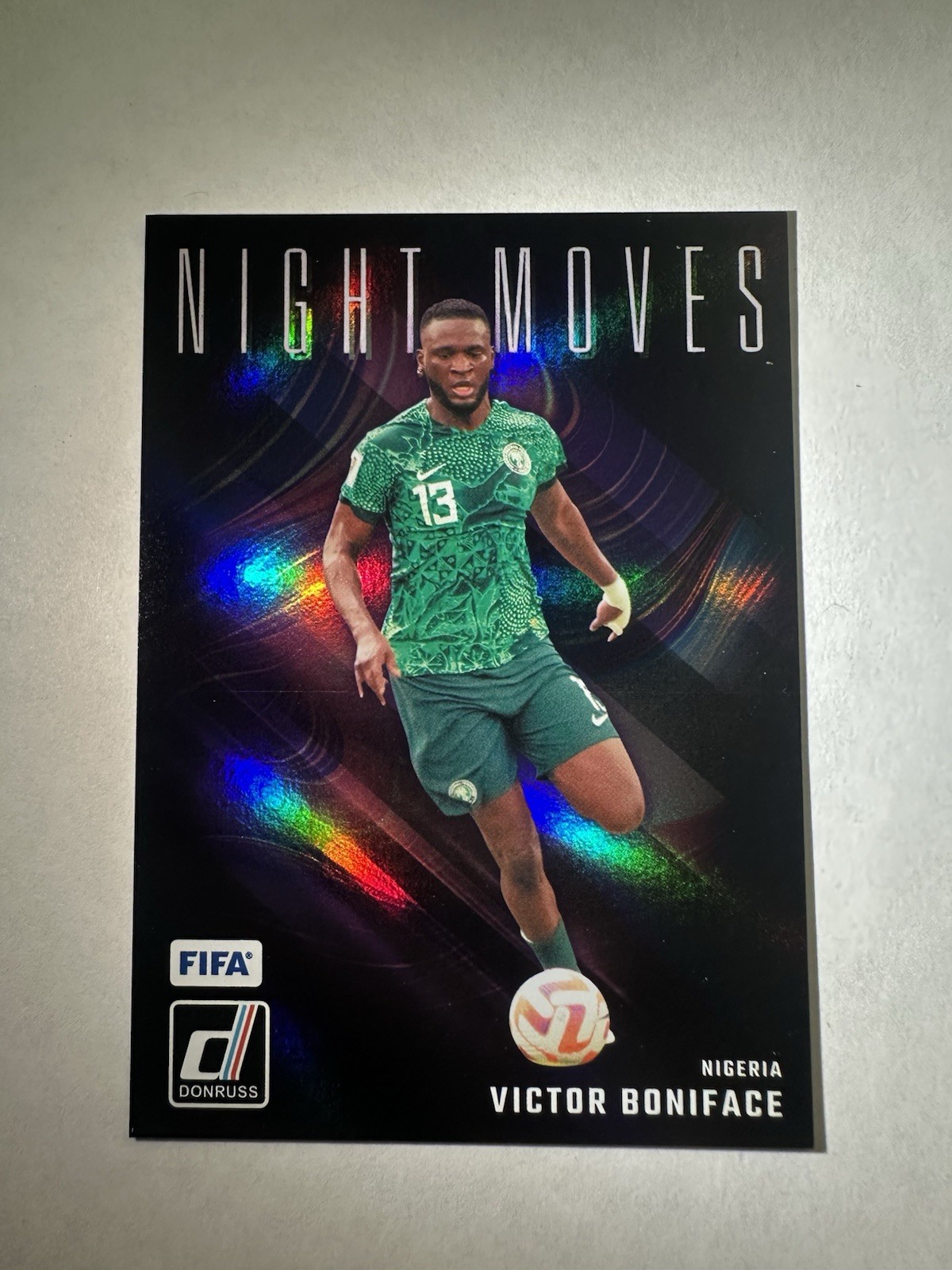 2024-25 Panini Donruss Victor Boniface Night Moves Case Hit SSP Nigeria #8