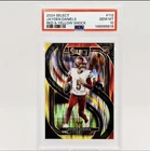 Jayden Daniel’s Rookie Red & Yellow Shock Prizm PSA 10 Premier Level #112 (RC)