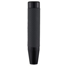 18cm Long Weighted Gear Shift Knob Black Aluminum Leather 8/10/12mm Adapters