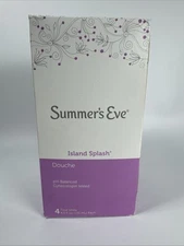 Summers Eve Douche, Vaginal Douche for Women, Island Splash, 6 Units, 4.5 Oz ea