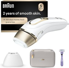 Braun Silk Expert Pro 5 IPL Hair Removal Device White IPL5157 2 Heads  Pouch
