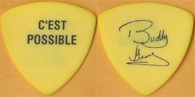 Buddy Guy 1997 Heavy Love concert tour C'Est Possible signature Guitar Pick