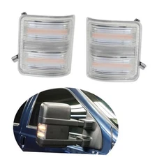 Side Mirror Marker Running & Turn Signal Light for 2008 Clear Lens Amber LED