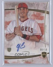 2014 Topps Supreme Auto Red 6/10 CJ Cron #SA-CC Auto 06z2