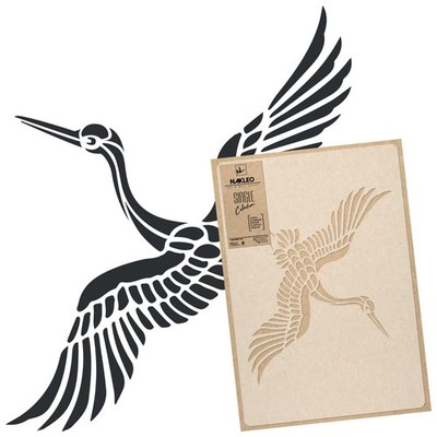 Reusable Plastic Stencil // FLYING CRANE