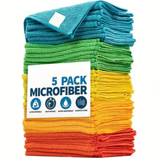 Microfiber Cleaning Cloth Absorbent Reusable ...