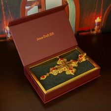 Religious Orthodox Church Hollowing Bishop Pectoral Cross Necklace Party Decors