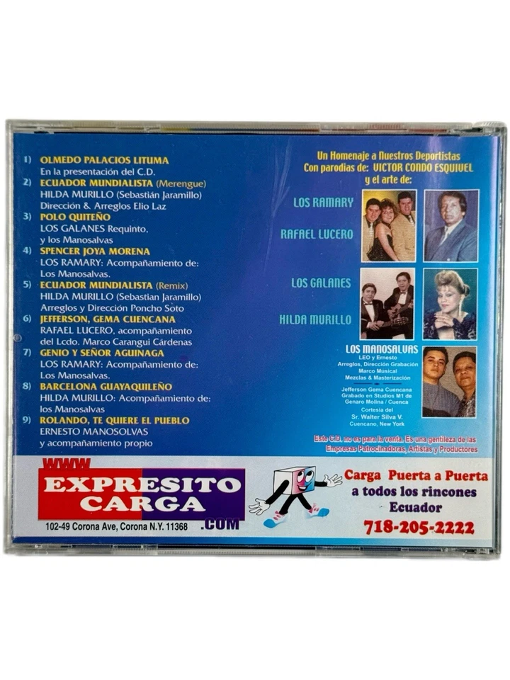 Ecuador Mundialista Korea Japón 2002 CD Hilda Murillo Tribute Soccer Futbol Raro Foto 3 de 4