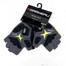 LOUIS GARNEAU BIOGEL RX-V GLOVES (BLACK) Sz Large Cycling Biking New