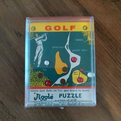 1957 Golf Geschicklichkeit ''Wackelpuzzle'' Comon Tatar Inc. Vintage Spielzeug