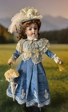 Franklin Mint Antique Replica Doll “The Walkure Victorian Honeymoon” 22 in