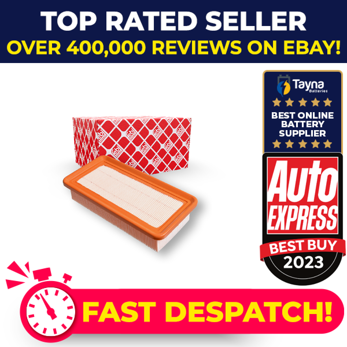 Air Filter 183927 Febi 281131G000 Genuine Top Quality Guaranteed New