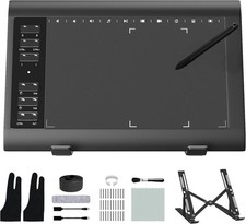 Graphic Drawing Tablet, 10x6.25 Inch,Digital Graphics Tablets for PC and Comp...
