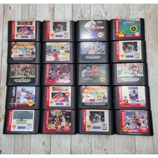 Sega Genesis Cartridge Game lot of 20 Sports Games