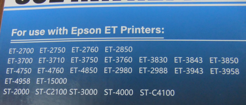 Epson EcoTank Refill Ink Bottles 5pk 502 Ink - Afbeelding 2 van 3