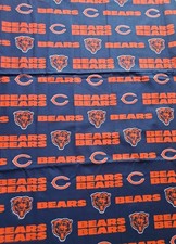 CHICAGO BEARS NFL 100 COTTON 1 YARD PIECE BRAND NEW DESIGN 36" X 40"