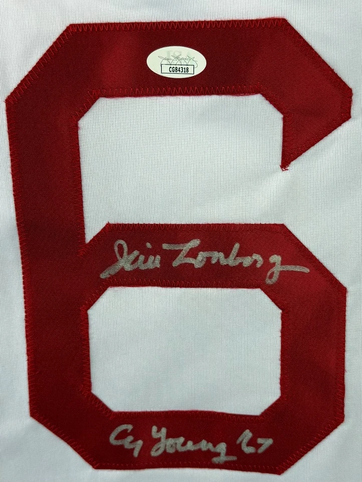 Camiseta con inscripción firmada autografiada por Jim Lonborg MLB Boston Red Sox Certificado de autenticidad JSA Foto 2 de 3