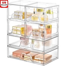 Modular Acrylic Drawer Organizer Makeup Skincare Office Supplies Storage New