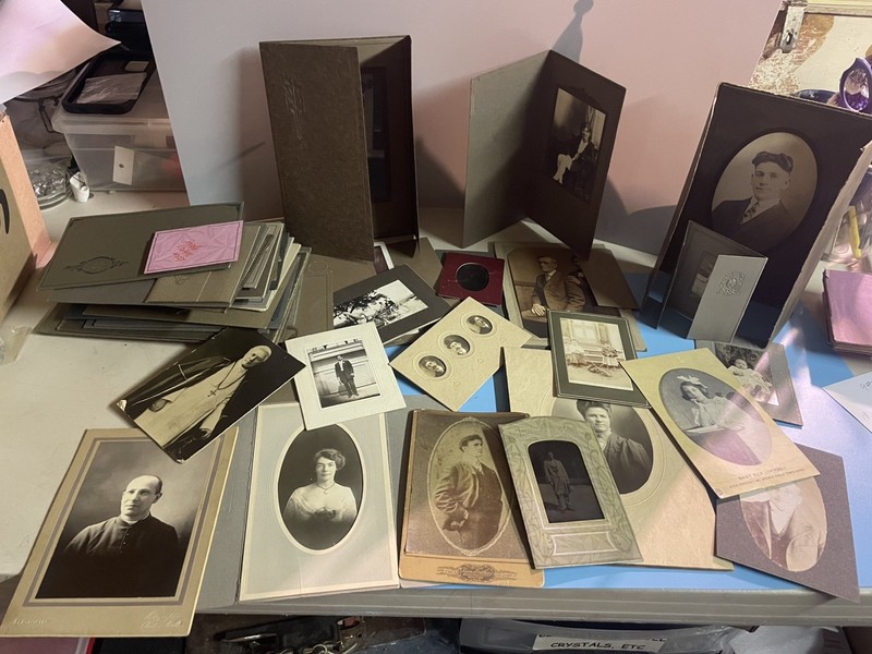 Lot Of 60 antique Victorian Photos - cabinet cards and others