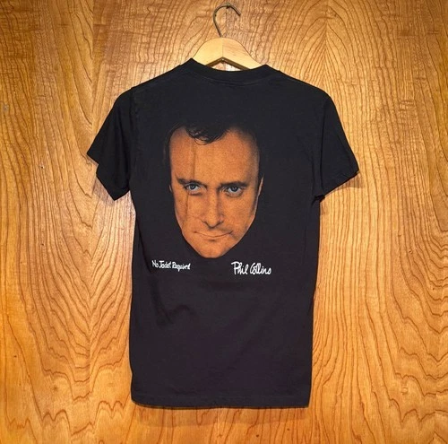 Phil Collins No Jackets Required Tour Face Sing 1980s vintage concert t-shirt, vintage, size L, single stitch, B+ condition