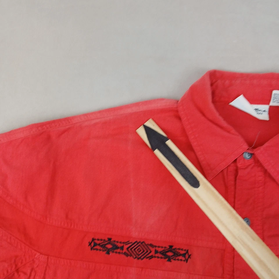 Camisa Austin Kane International Hombre Mediana Para Hombre Vaquero Occidental 23x29 DEFECTOS Foto 4 de 4