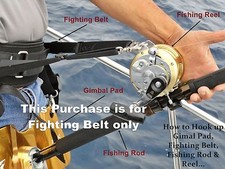Jaws Ultimate Fighting Belt Harness for Big game Jigging Offshore Fishing XL