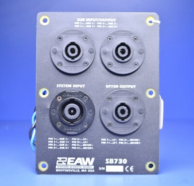 EAW SB730 Line Array Subwoofer Input Panel