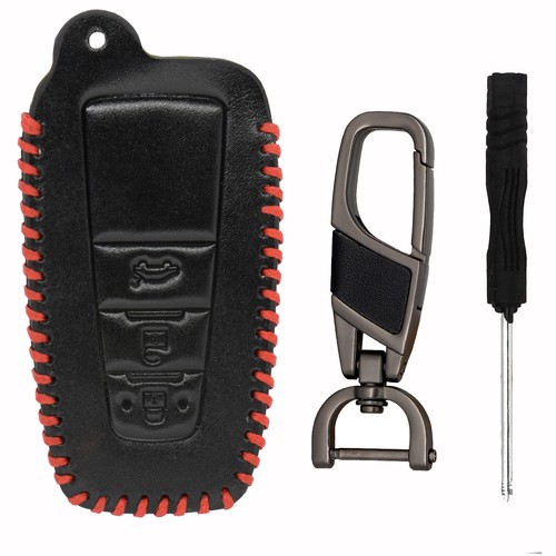 For Toyota Camry Corolla RAV4 3 Buttons Remote Key Fob Bag Leather Cover Case - Picture 4 of 9